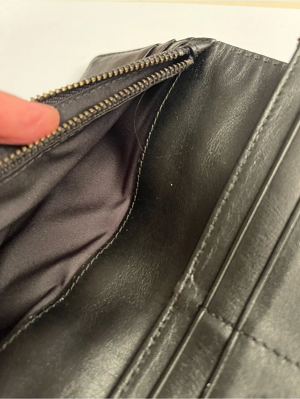 Marc by Marc Jacobs Black Quilted Leather Zip Wallet